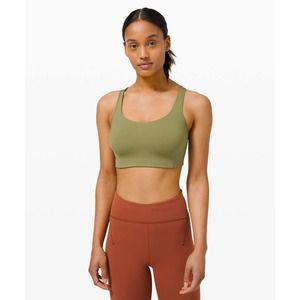 Lululemon All Powered up Bra Bronze Green 34DD